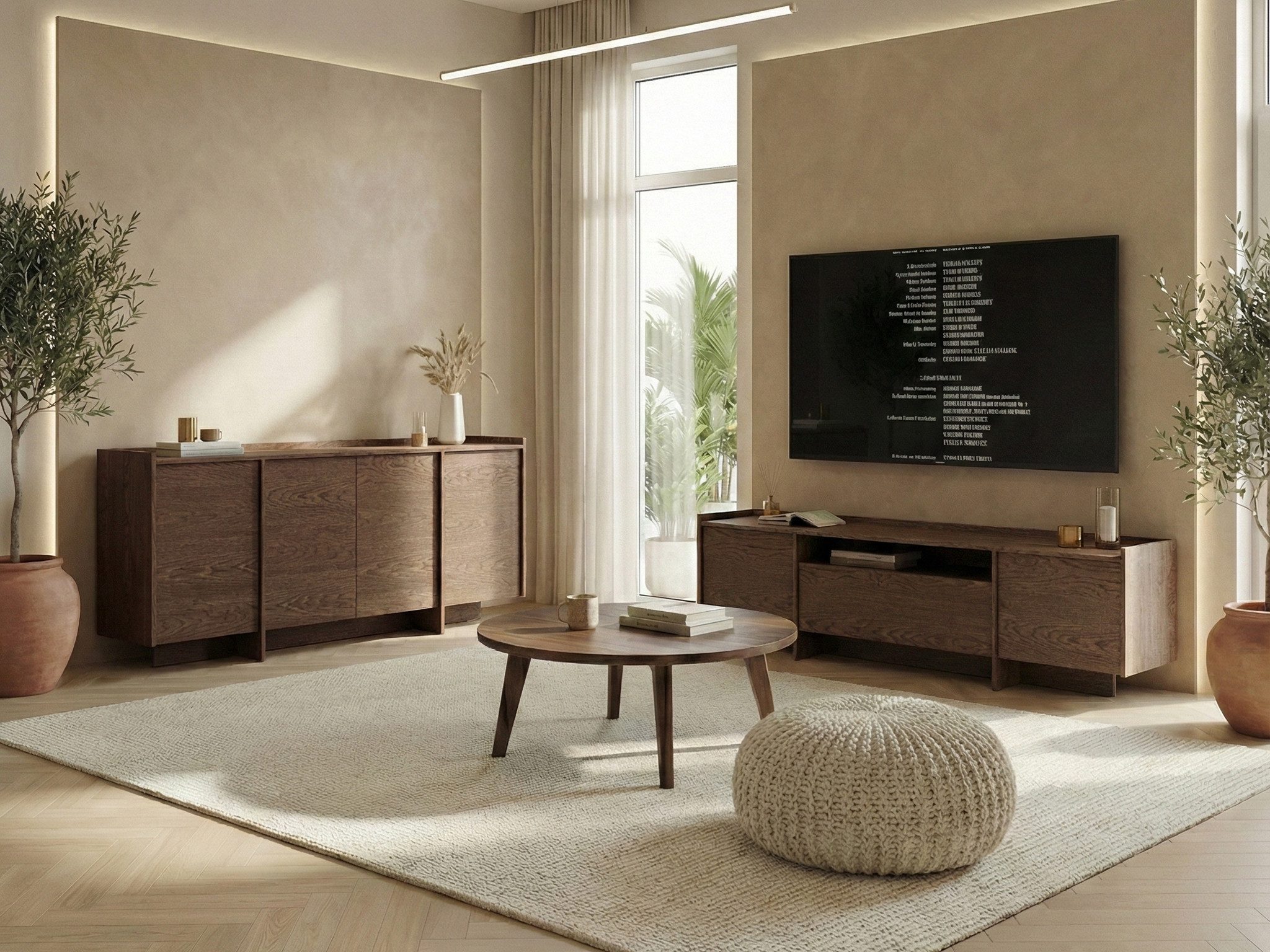 Beautysofa Kommode JUNI mit 4 Türen (Push-to-Open-Funktion, im Japandi-Stil), Breite: 200 cm – Bild 5 von 5