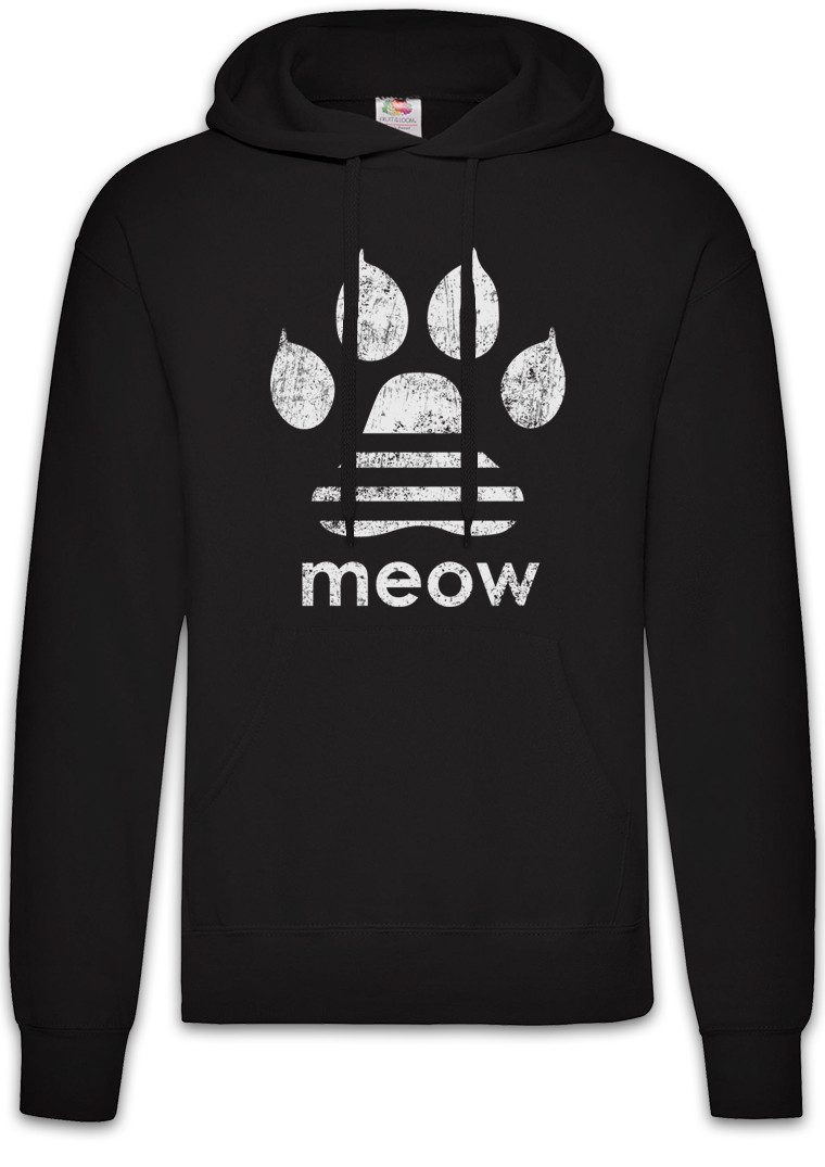 Urban Backwoods Hoodie Meow Herren Hoodie Miau Katze Katzen Liebhaber Liebe Pfote Cat Cats (1-tlg) Tatze Kralle Kitty Kitten