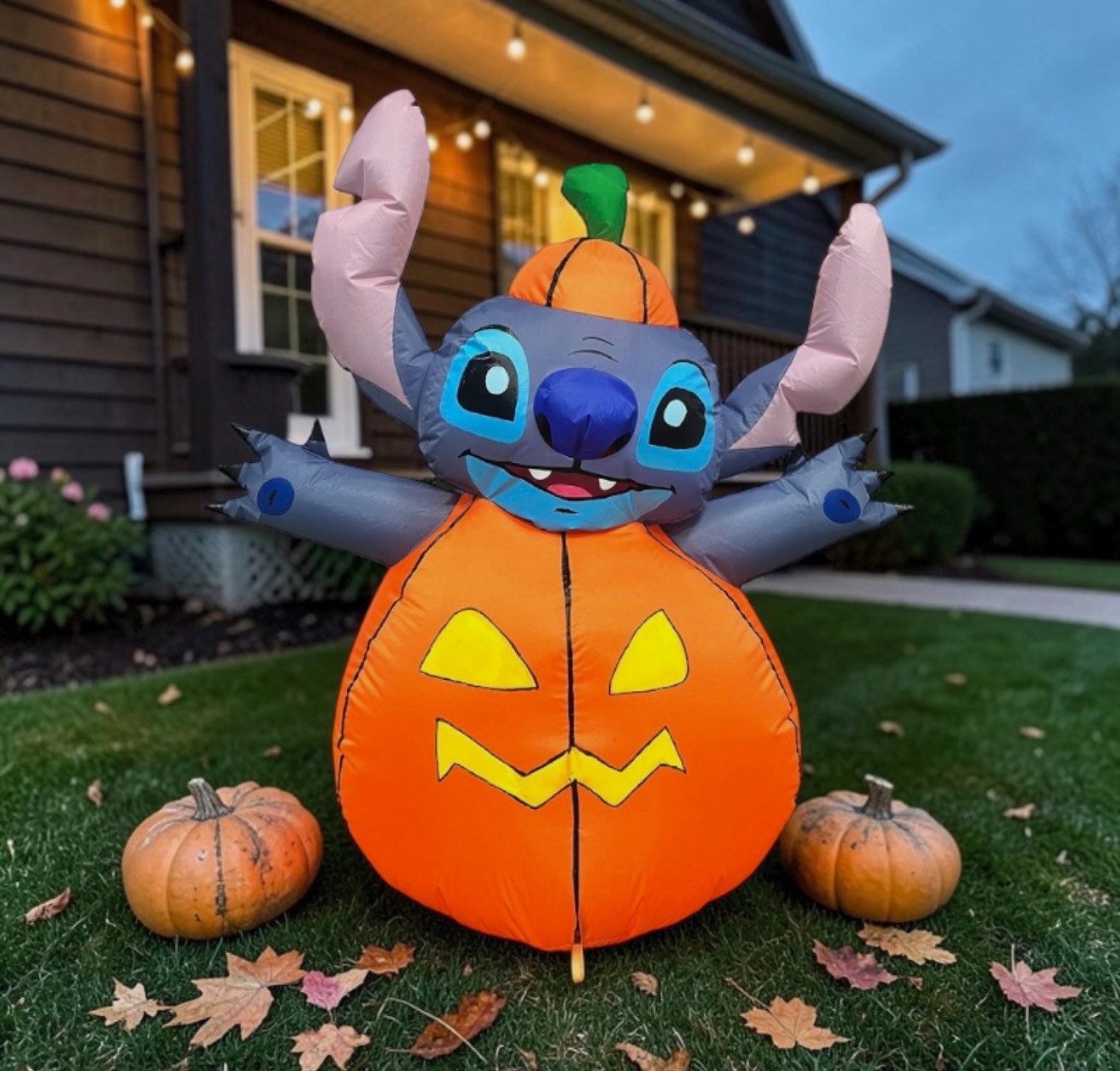 Disney Dekofigur Stitch 110cm 3D Deko-Aufsteller Lebensgroß Aufblasbar Halloween