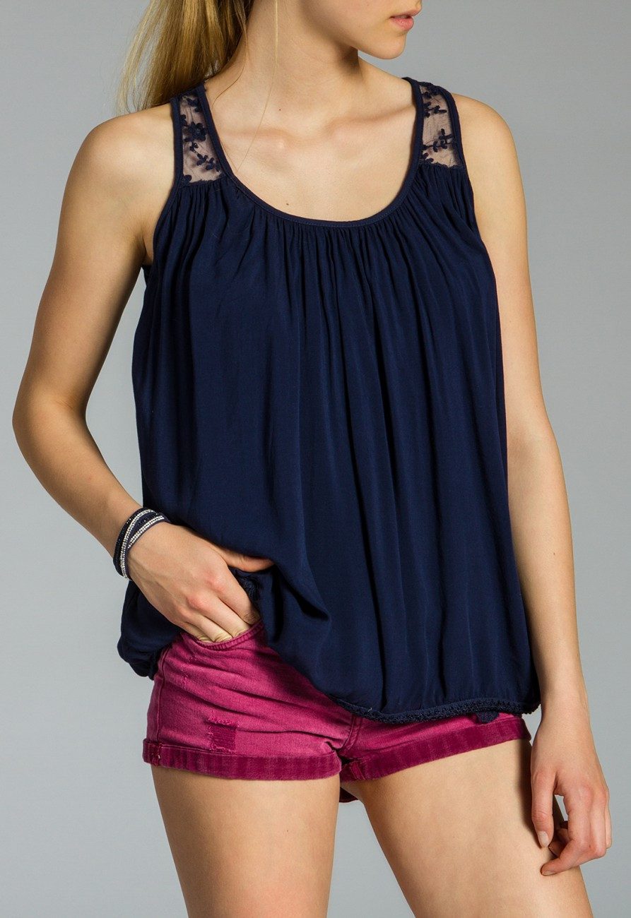 Caspar Shirtbluse SRT021 Damen Top