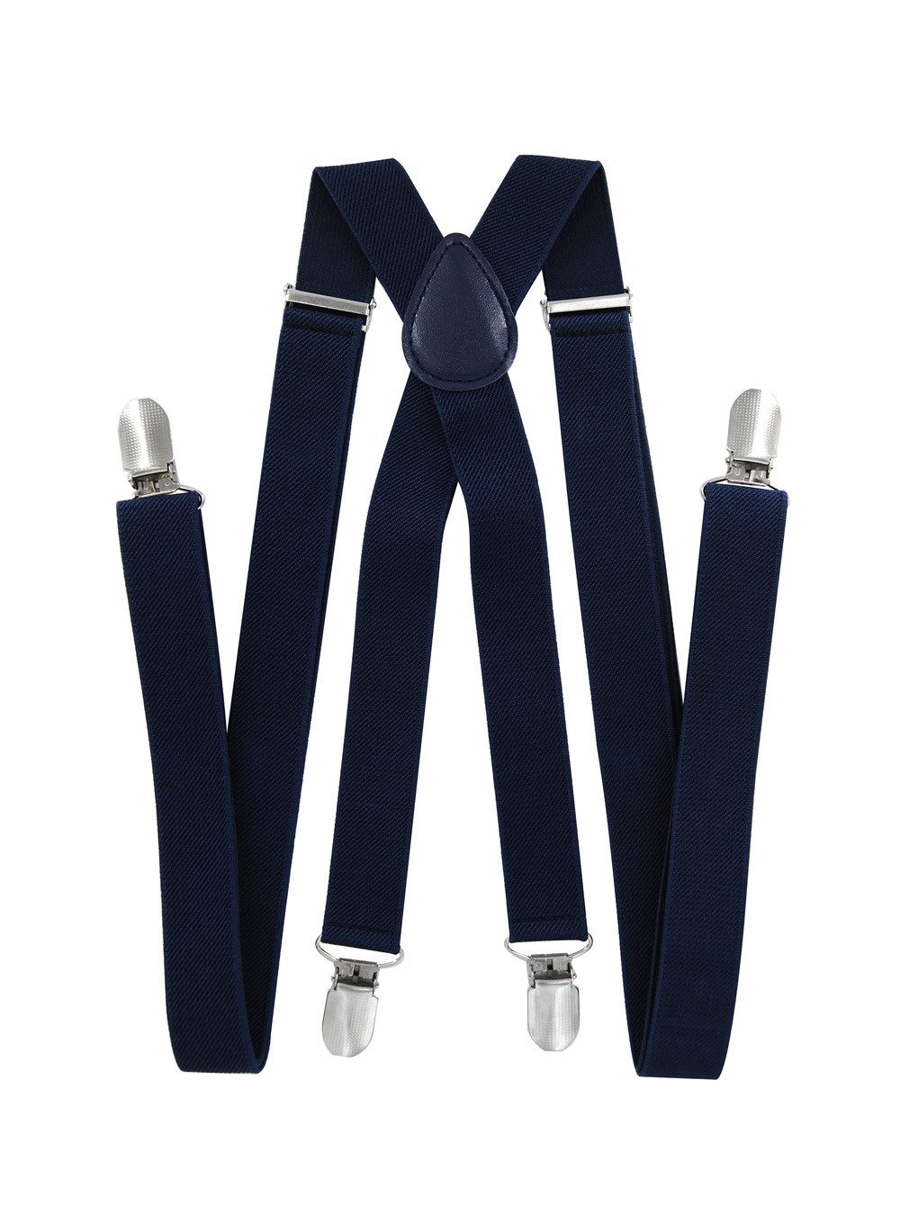 axy Hosenträger Herren Hosenträger 4 Stabile Clips X-Form 2,5cm Breit verstellbar und elastisch 120cm Lang