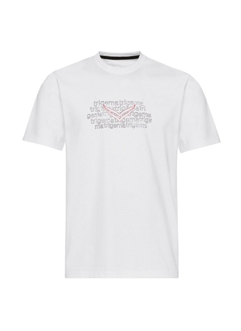 Trigema T-Shirt TRIGEMA T-Shirt mit Logo-Print (1-tlg) günstig online kaufen