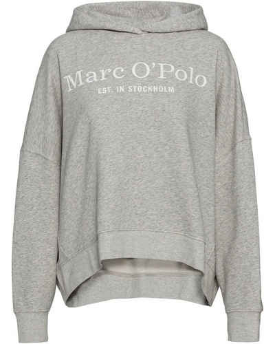 Marc O'Polo Sweatshirt Logo-Hoodie aus Bio-Baumwolle