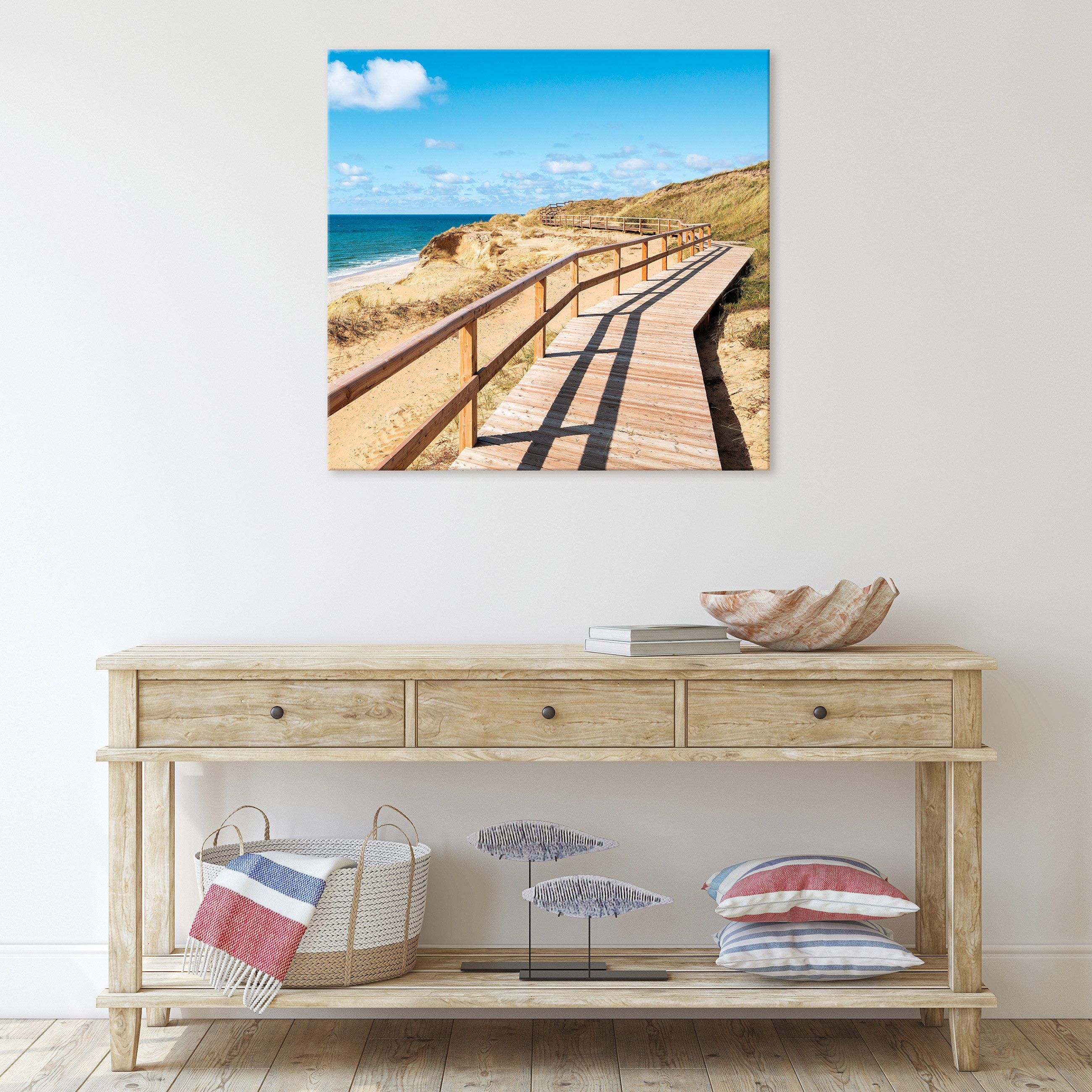 Wallarena Leinwandbild Strand Meer Natur Landschaft günstig online kaufen