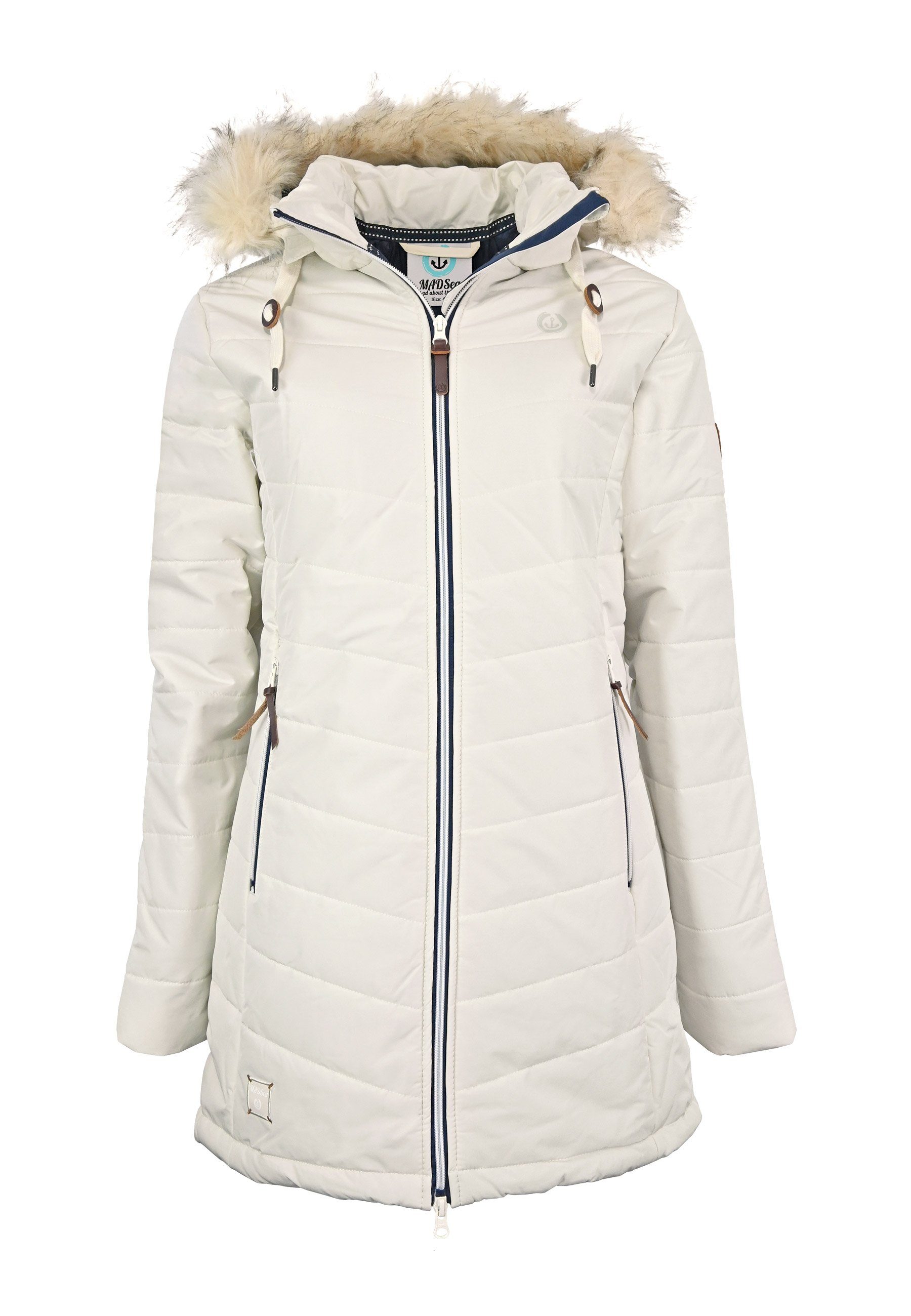 MADSea Winterjacke Steppmantel warm gefüttert mit Kapuze günstig online kaufen