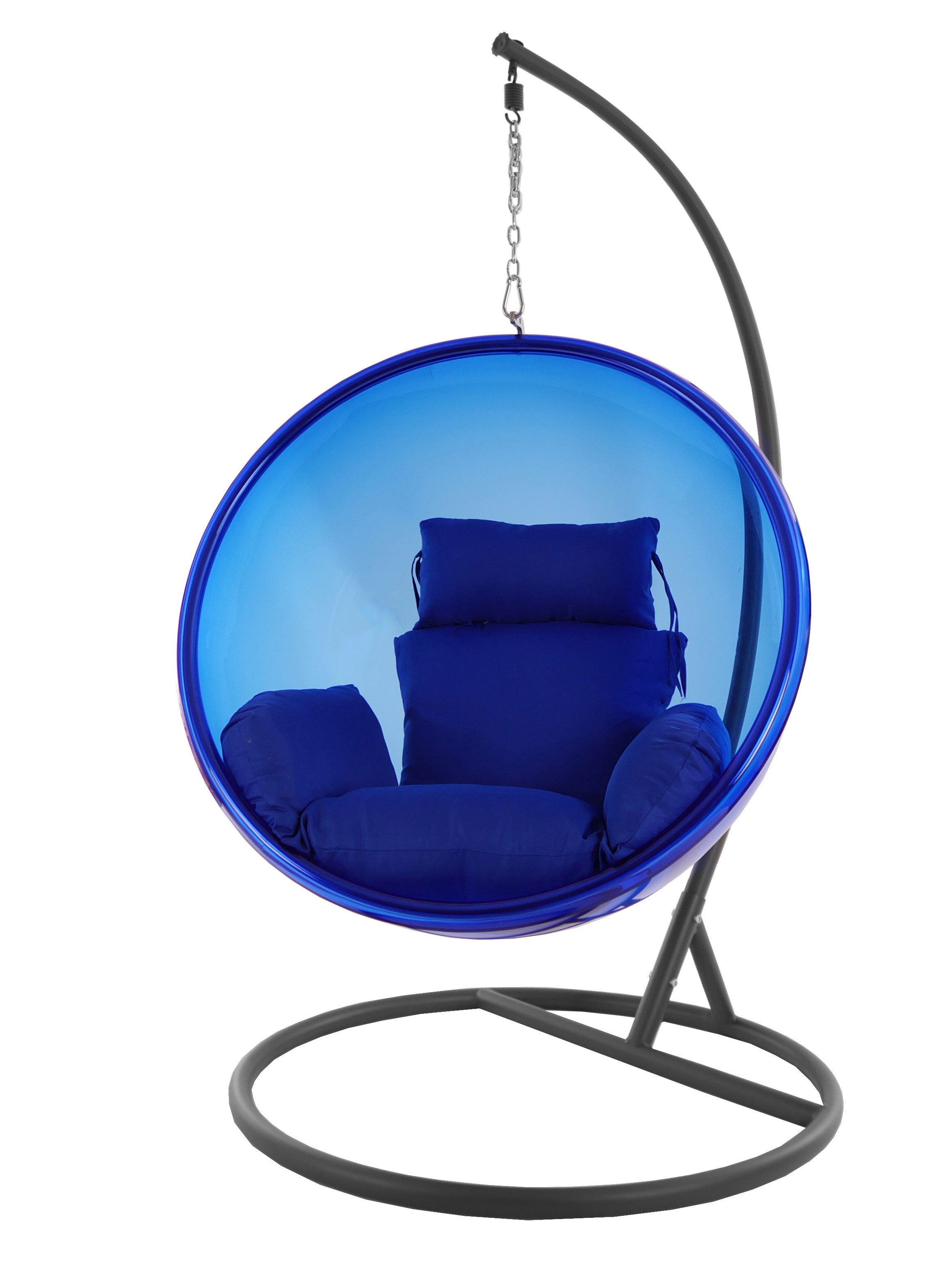 KIDEO Hängesessel BUBBLE graues Gestell (Set bestehend aus Gestell, Korb und 2- teiliges Kissenset), Komplettset