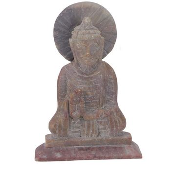 Guru-Shop Buddhafigur Buddhafigur aus Speckstein, Buddha Skultur -..