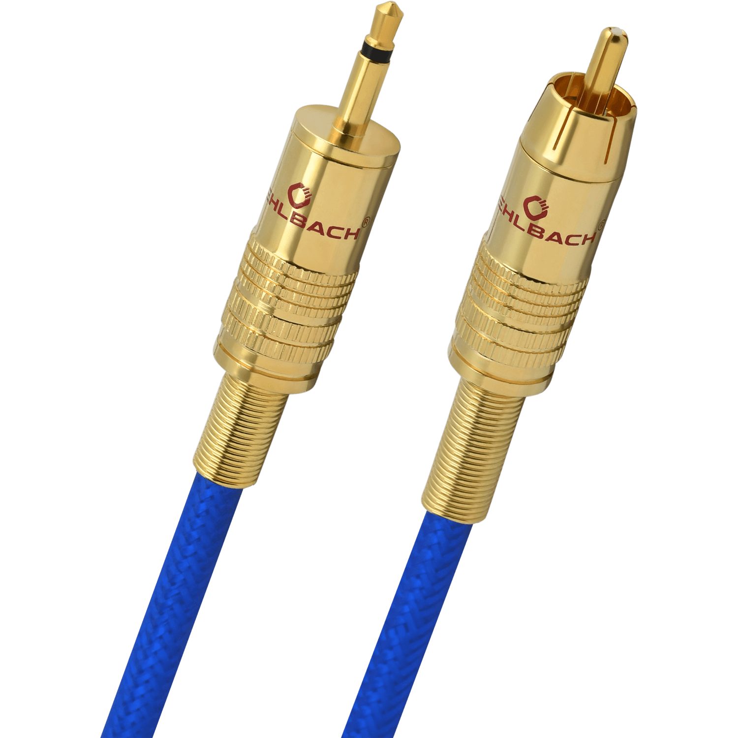 Oehlbach »NF 113 DI 150 - Digitales Audio-Cinchkabel, 3,5mm Klinke auf Cinch  (hochwertiges S/PDIF Koaxialkabel, Mehrfach Schirmung, 75 Ohm) 1,50 m blau«  Audio-Kabel, 3,5 mm Klinke, Cinch (150 cm)
