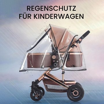 MAGICSHE Kinderwagen-Regenschutzhülle Schützt vor Regen Transparentes Regenverdeck