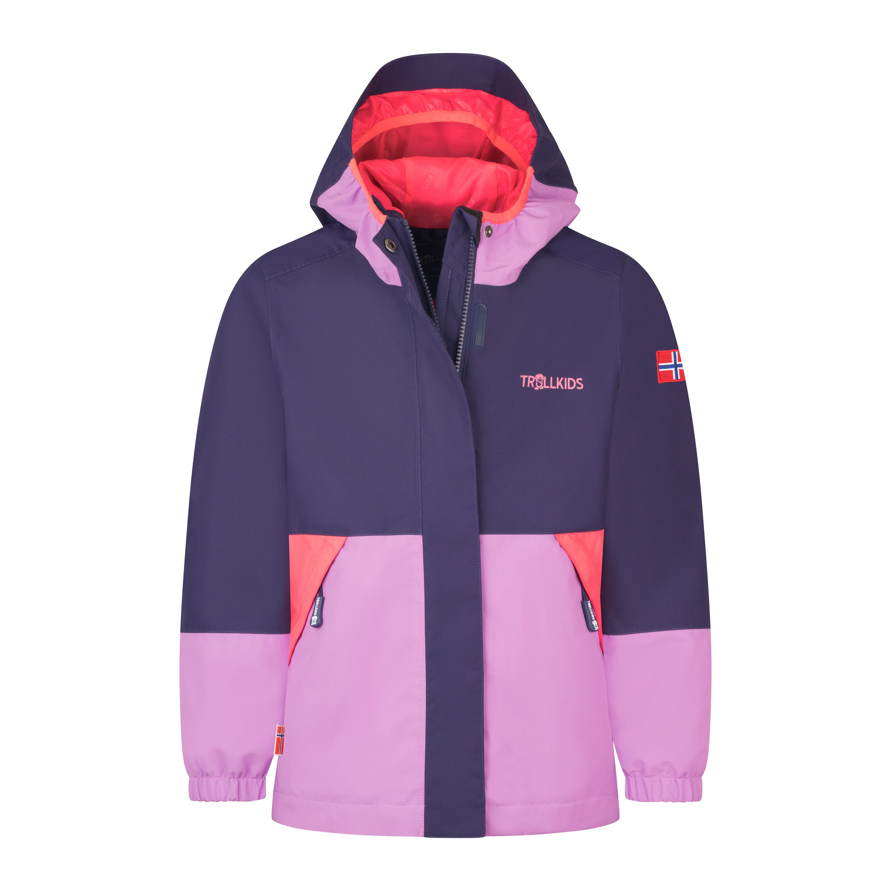 TROLLKIDS 3-in-1-Funktionsjacke KIDS KJERAG 3IN1 JACKET (2-St) mit zwei Teilen, wasserdicht, atmungsaktiv, winddicht