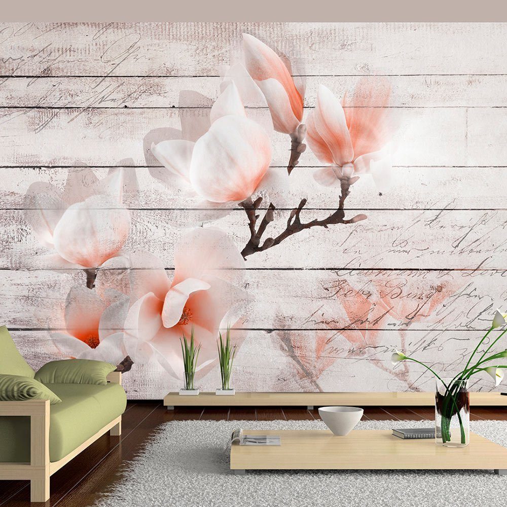 KUNSTLOFT Vliestapete Subtlety of the Magnolia 1x0.7 m, halb-matt, lichtbeständige Design Tapete