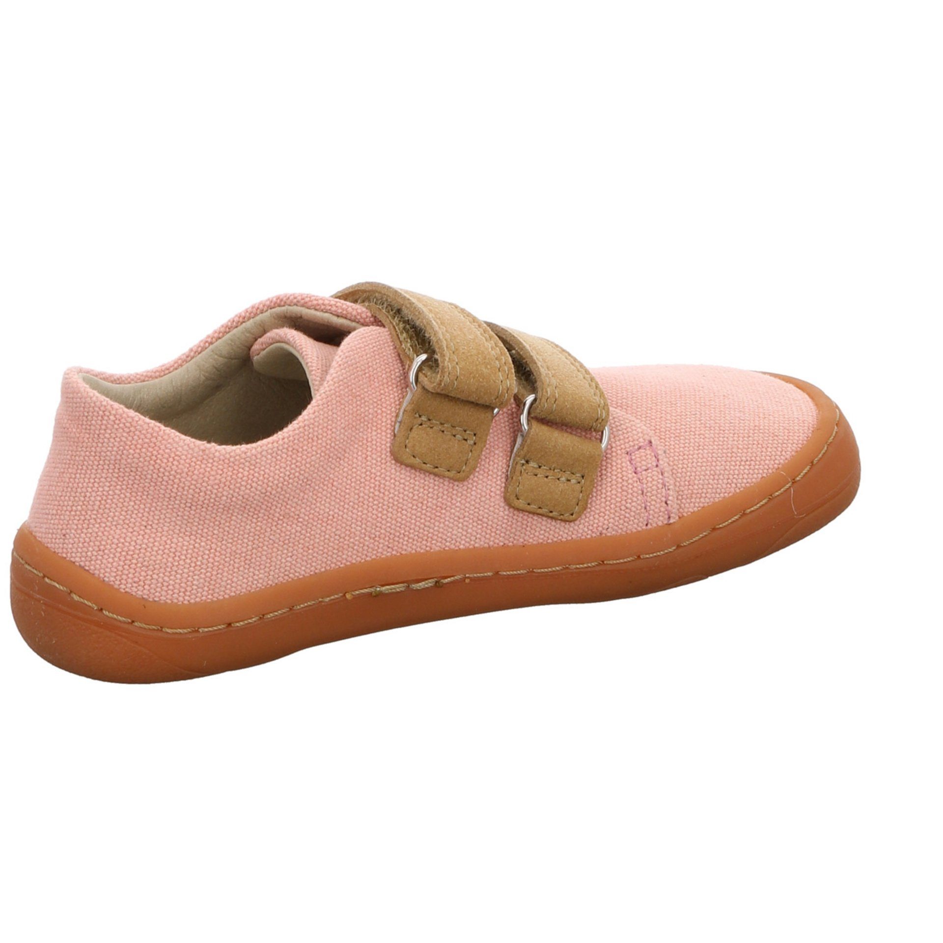 Hausschuh Mädchen pink froddo® Vegan Velcro Hausschuh Hausschuhe Barefoot Canvas