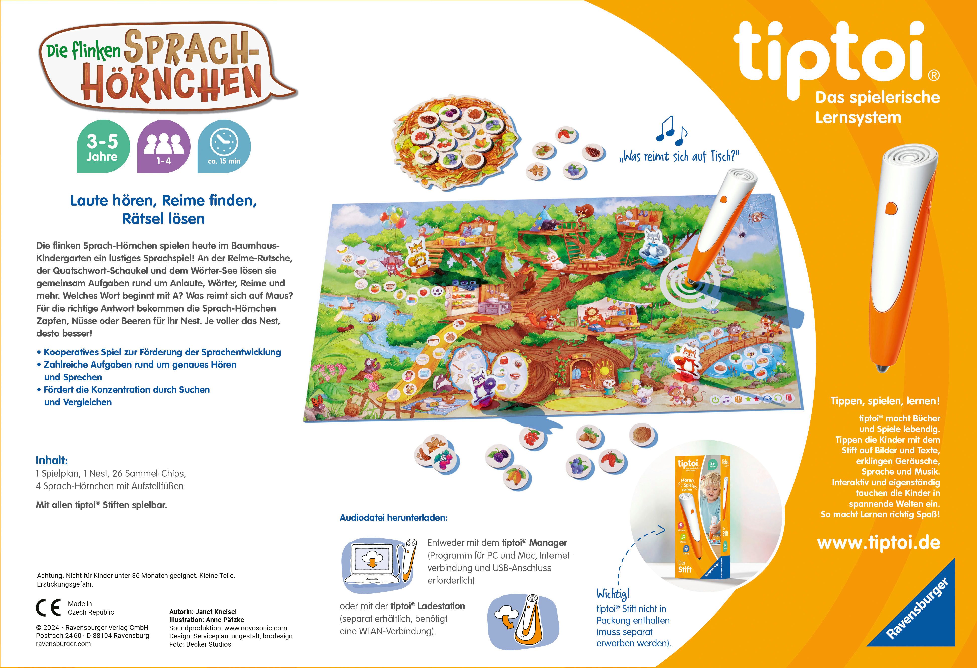 Ravensburger Spiel tiptoi® Die flinken Sprach-Hörnchen – Bild 3 von 4