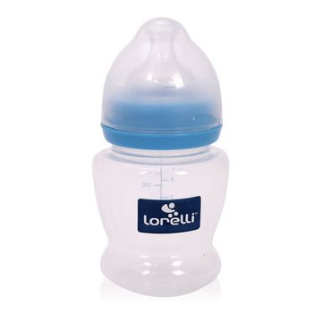 Lorelli Handmilchpumpe manuelle Milchpumpe, Silikonventil 120 ml Flasche Sauger 0+ Deckel