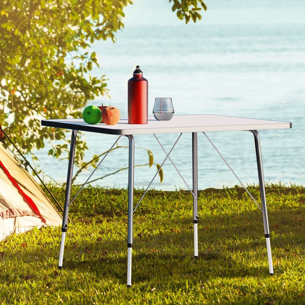 Casaria Campingtisch (1-St), Klappbar Höhenverstellbar 80x54cm günstig online kaufen
