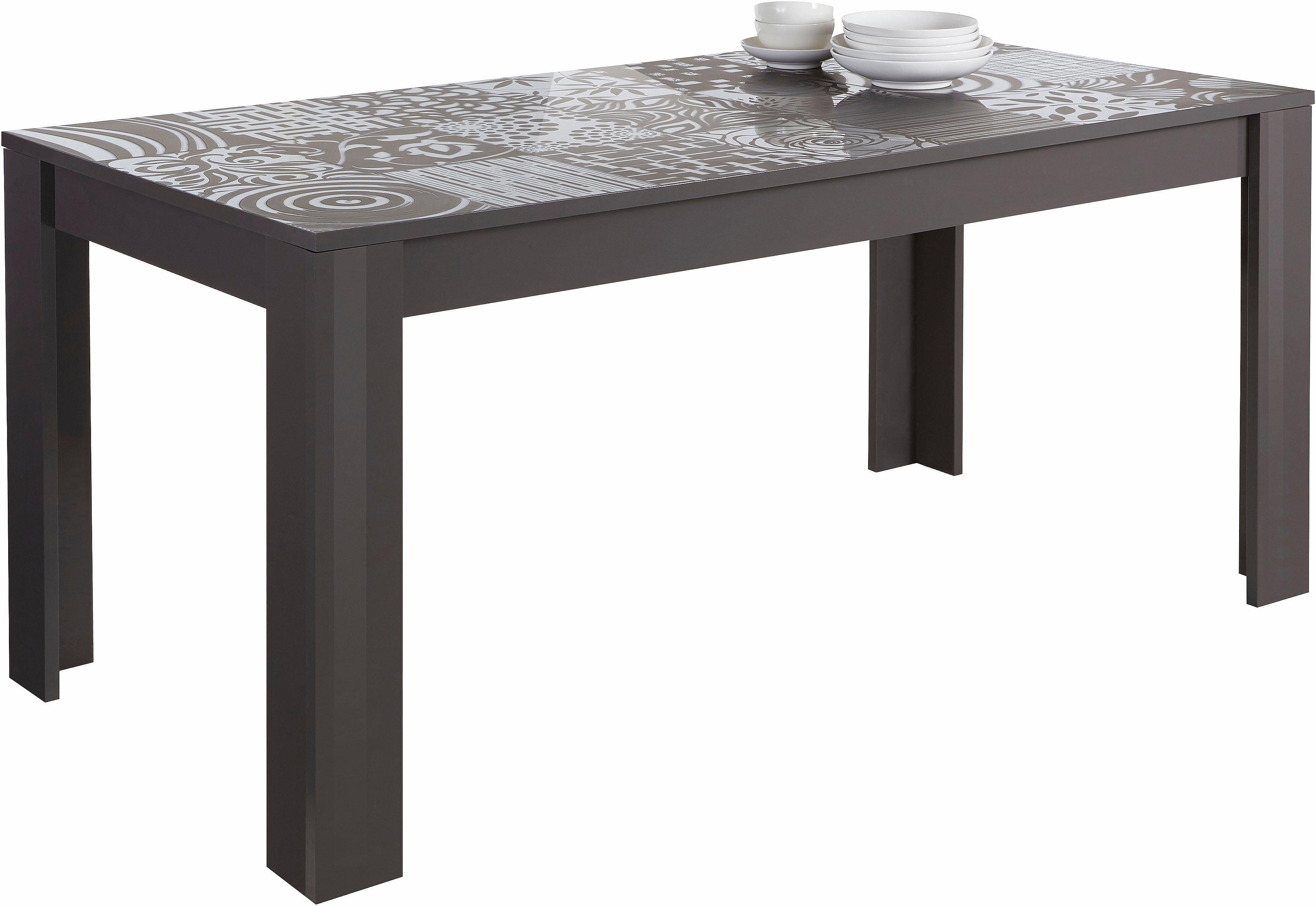 Home affaire Esstisch Miro, Breite 180 cm mit oder ohne Ansteckplatten