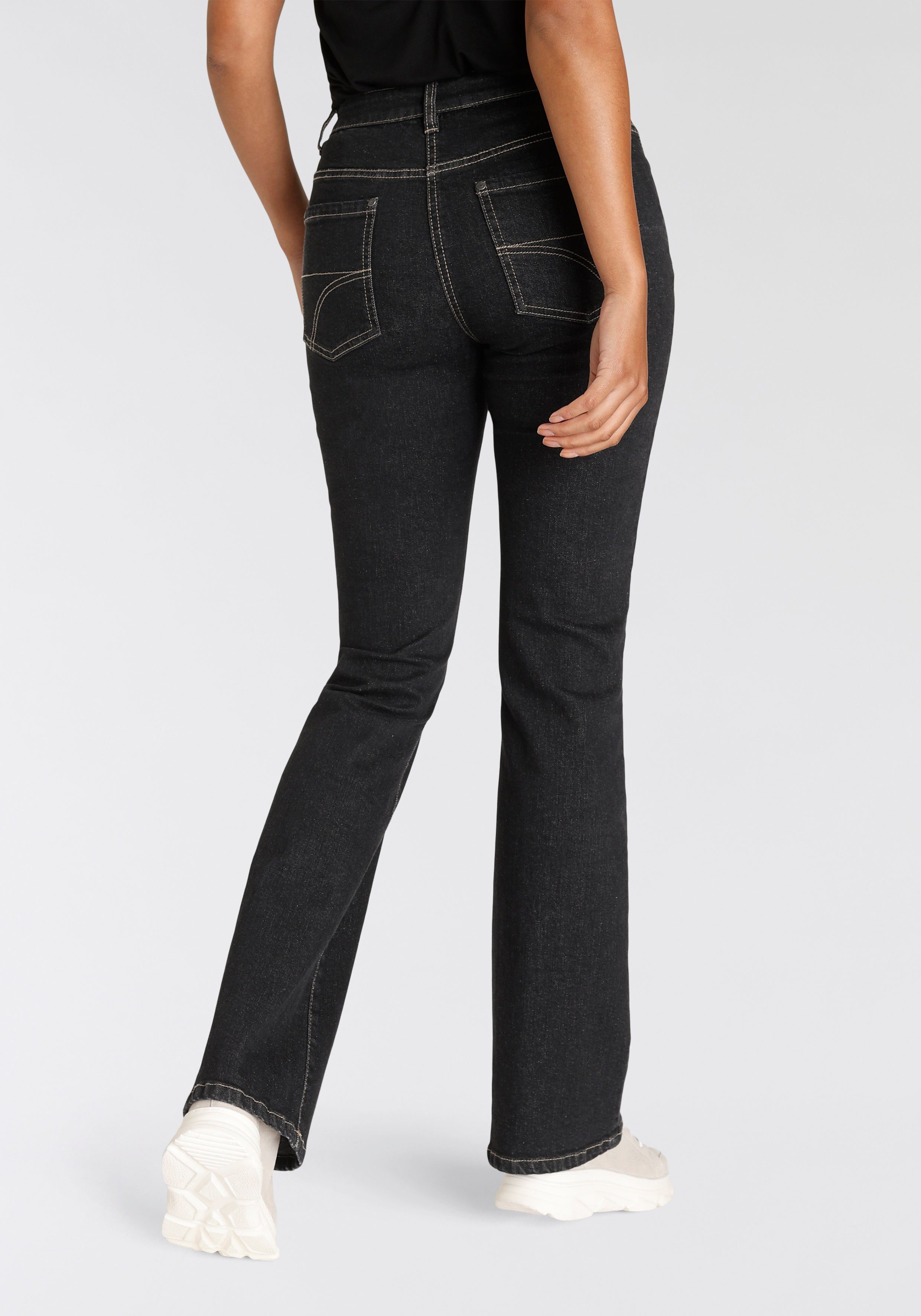 Arizona Bootcut-Jeans hohe Leibhöhe