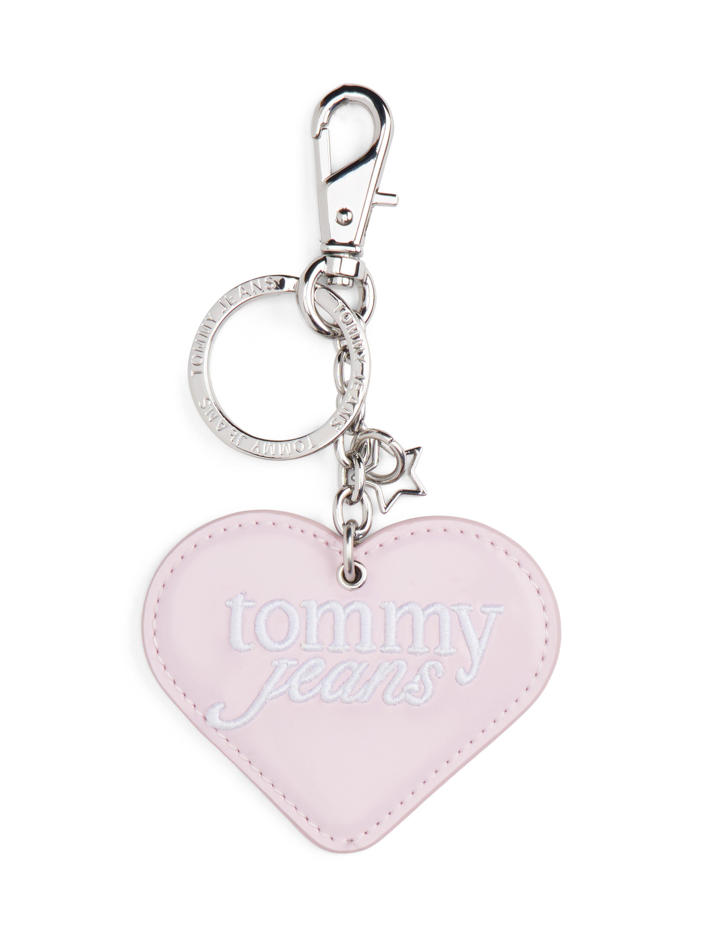Tommy Jeans Schlüsselanhänger TJW PU HEART CHARM, Taschenanhänger, Accessoires in süßer Herzform