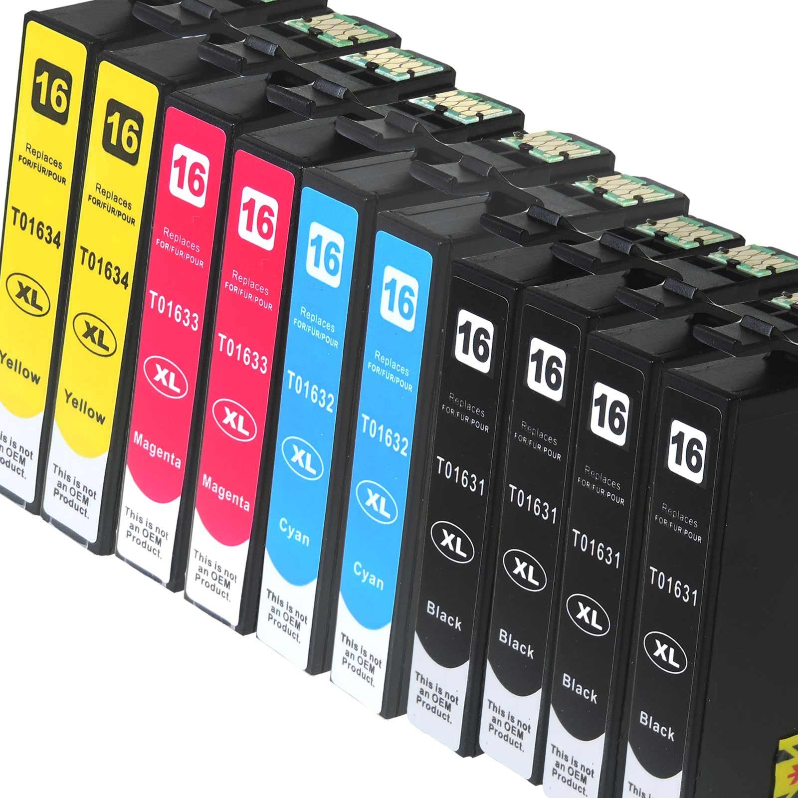 Kompatibel Epson 16XL, Füller, T1636, C13T16364010 Multipack 10-Farben Tintenpatrone (DWF)