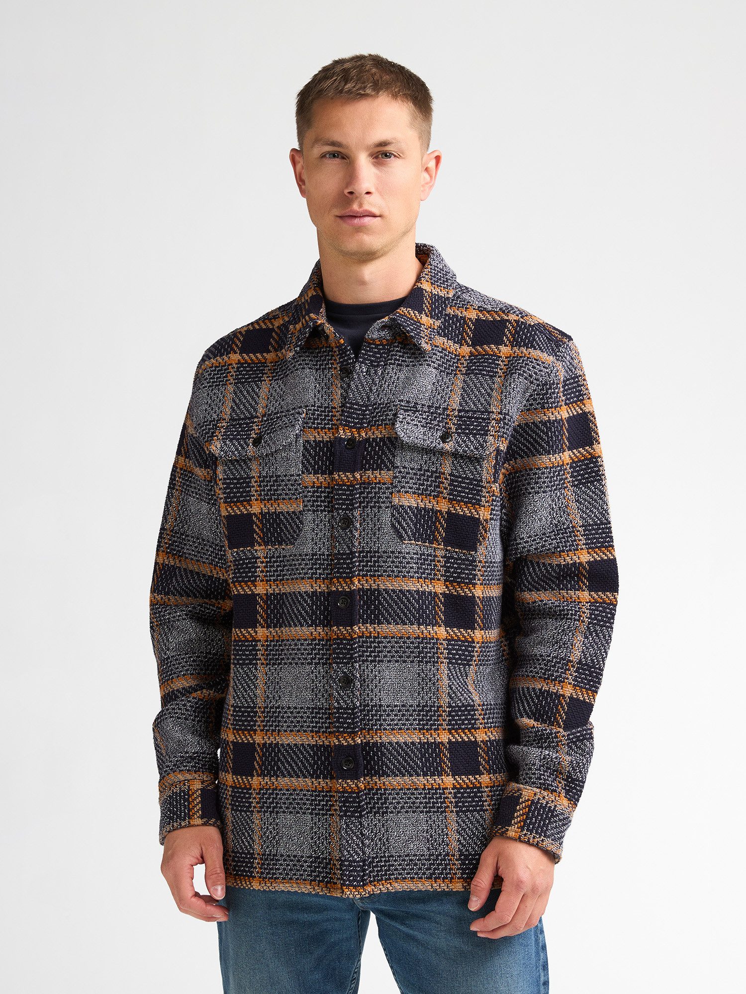 Petrol Industries Langarmhemd Forgeworks Overshirt Fit