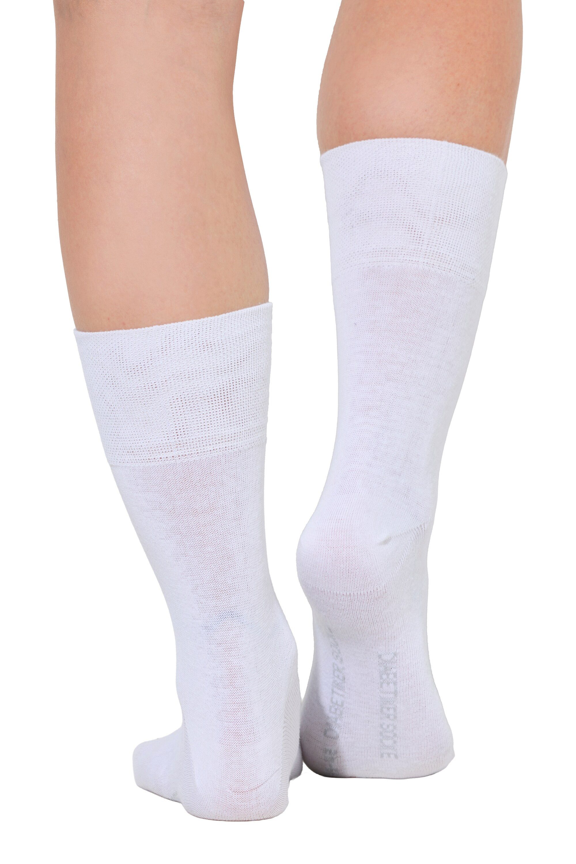 Ulla Popken Kuschelsocken Diabetiker-Strümpfe 3er-Pack druckfreier Schaft