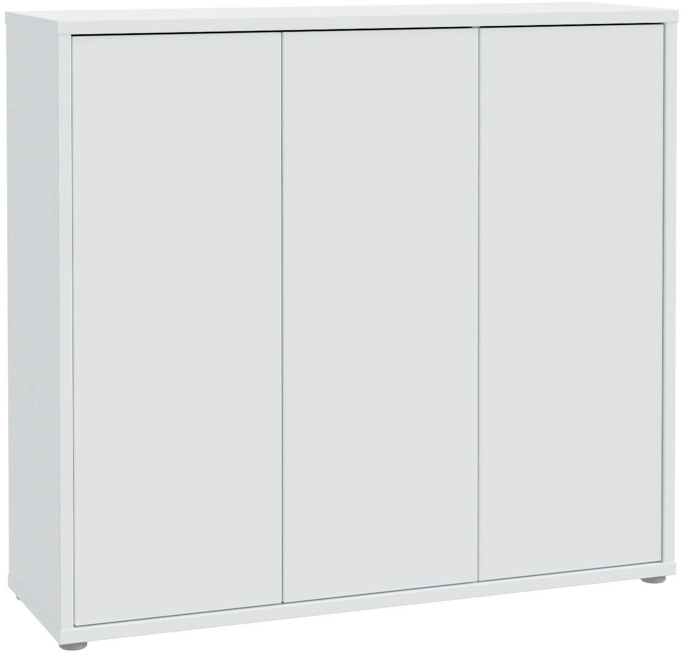FORTE Schuhschrank Alice Springs, Schuhschrank, Platz für 20 Paar Schuhe, 3 Türen (B/H/T 109,2/99,1/34,9 cm) Stauraumschrank, Mehrzweckschrank, grifflose Front, Push to open