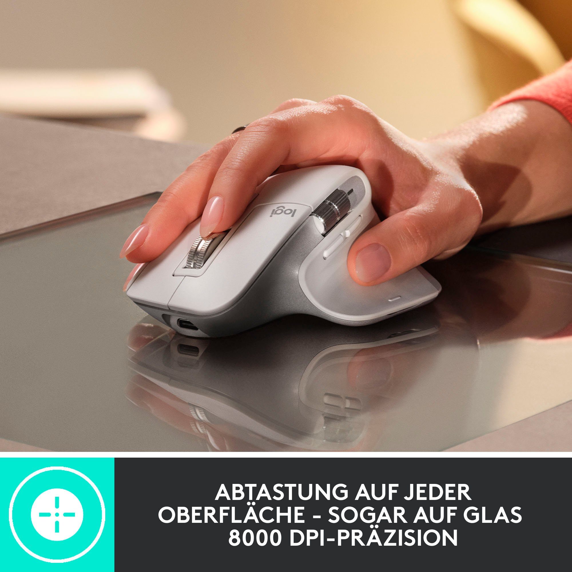 Logitech MX Master 3S (Bluetooth) Weiß Maus