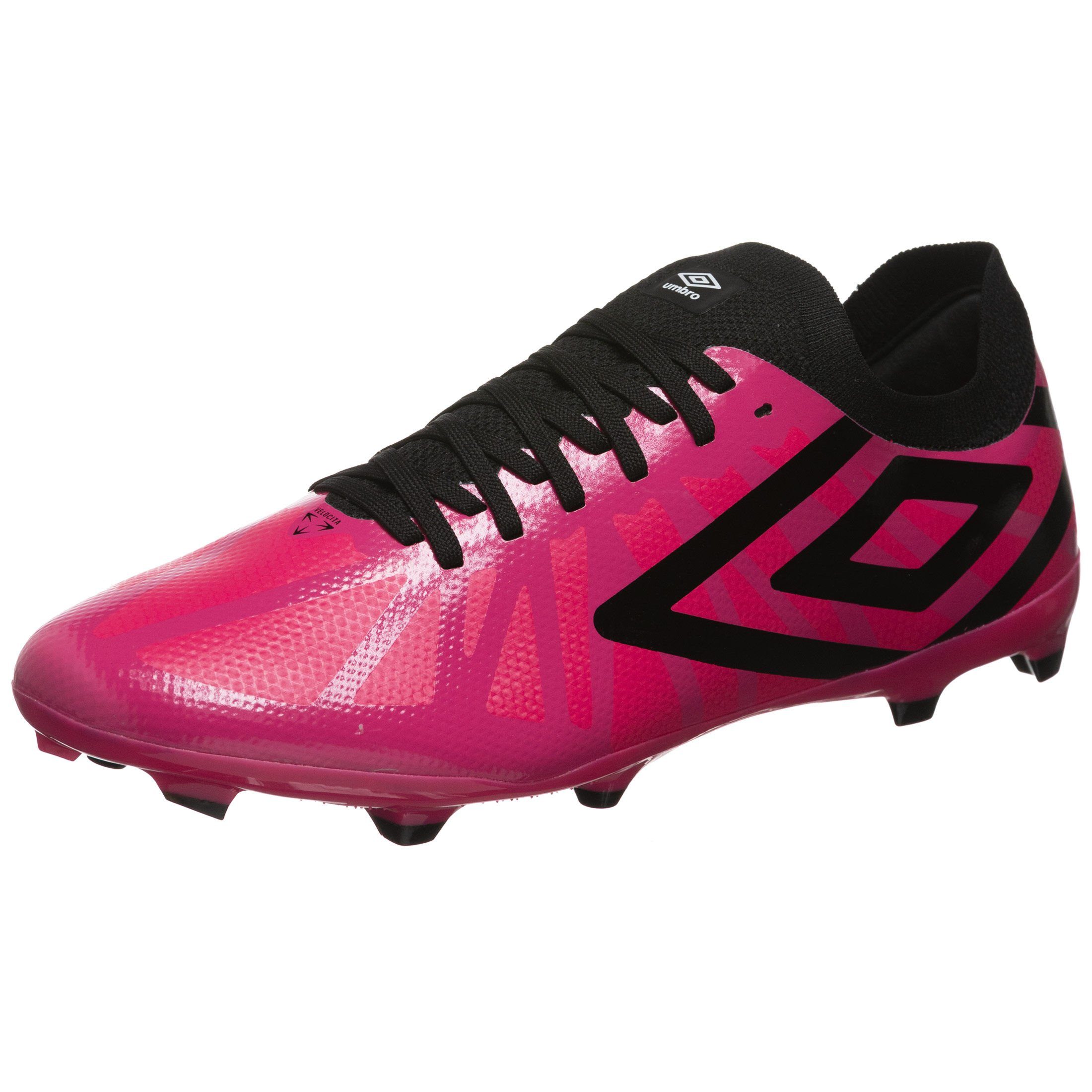 Umbro Velocita VI Premier FG Fußballschuh Herren Fußballschuh pink / schwarz