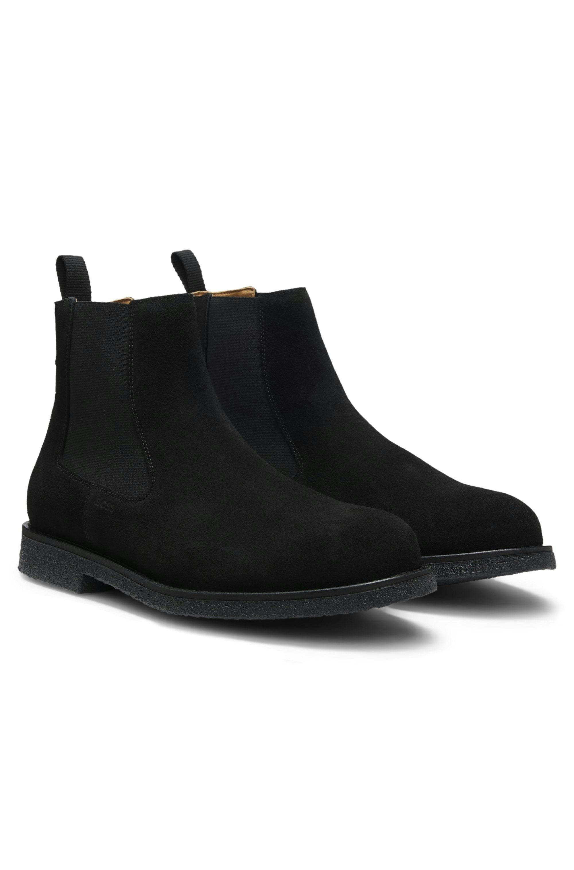 BOSS Kope Chelseaboots Schlupfboots, Stiefelette mit Stretcheinsätze