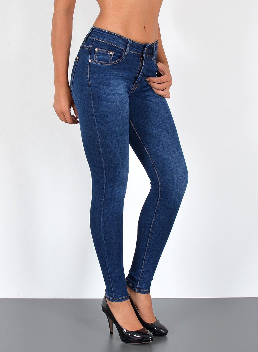 ESRA Skinny-fit-Jeans Damen Jeans Skinny Hose günstig online kaufen