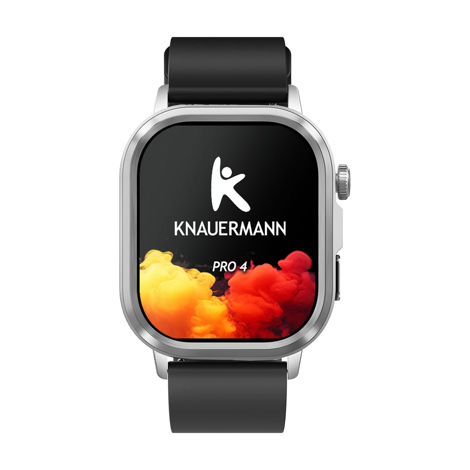 Knauermann PRO 4 (2026) Gesundheitsuhr mit Anruf & SOS Funktion Smartwatch, Bluetooth