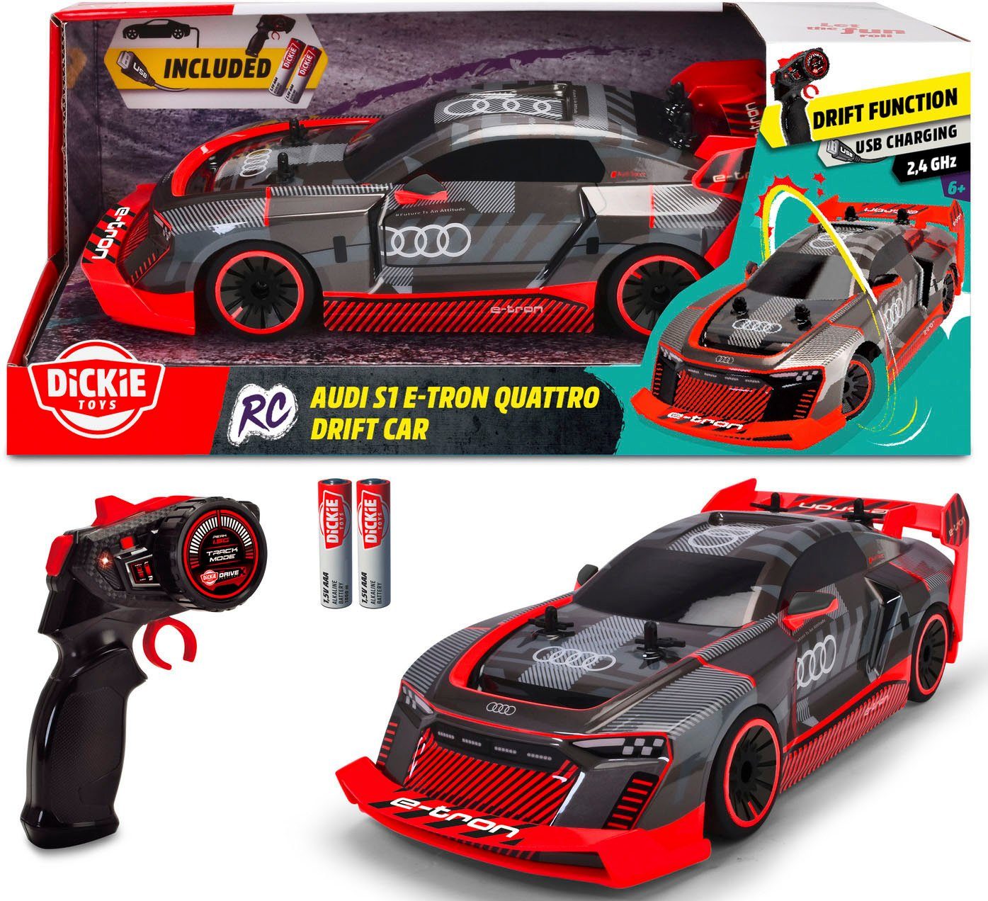 Dickie Toys RC-Auto Audi S1 E-Tron Quattro Drift Car