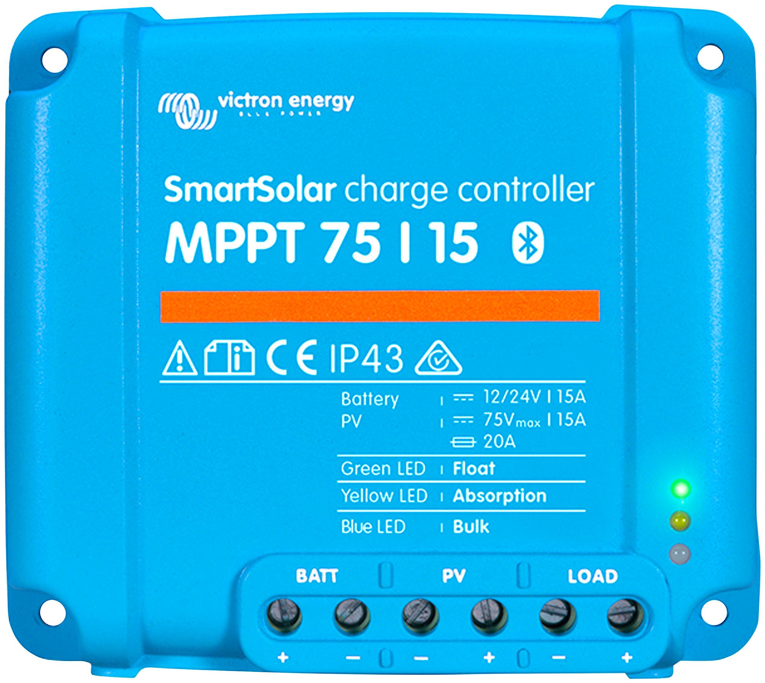 Victron Energy Solarladeregler MPPT Victron SmartSolar 75/15, Leistung maximal in Watt: 220 / 440