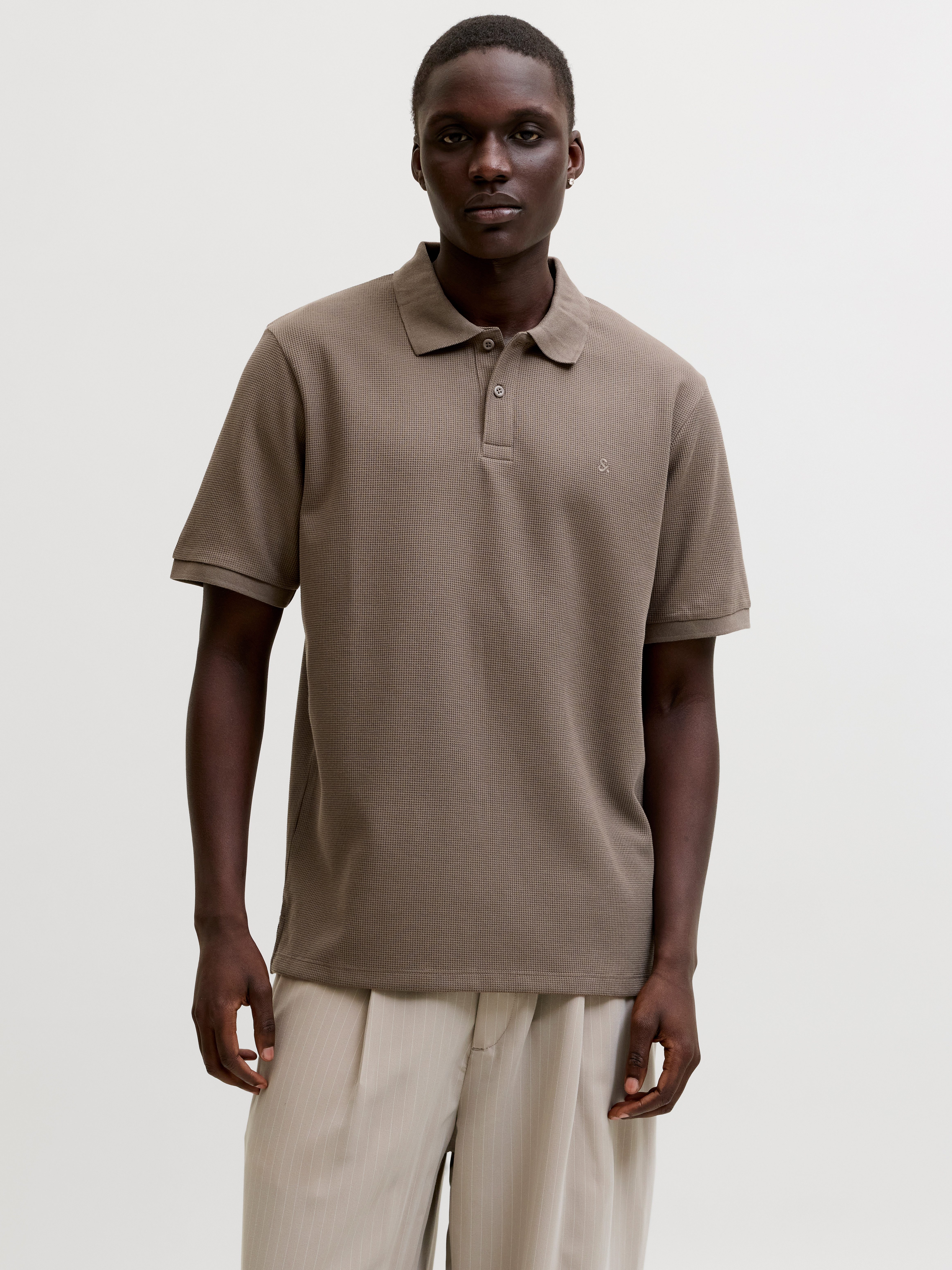 Jack & Jones Poloshirt JJEAUSTIN POLO SS NOOS Materialmix, regular fit günstig online kaufen