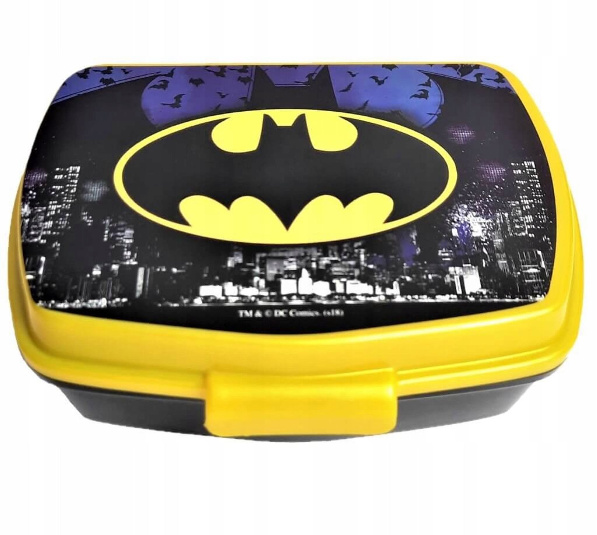 Festivalartikel Lunchbox Batman Lunchbox für Kinder, Sandwichbox, 16x11x6 cm