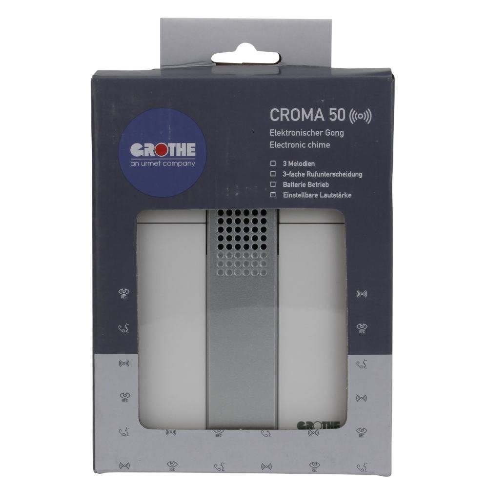 GROTHE Türklingel Grothe Melodien-Gong Croma 50 Batteriebetrieb