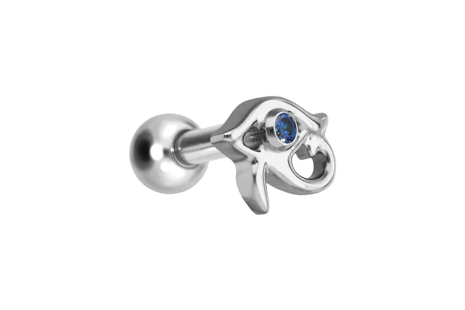 Piercing-Set Titan Ohrpiercing mit Innengewinde AUGE DES HORUS