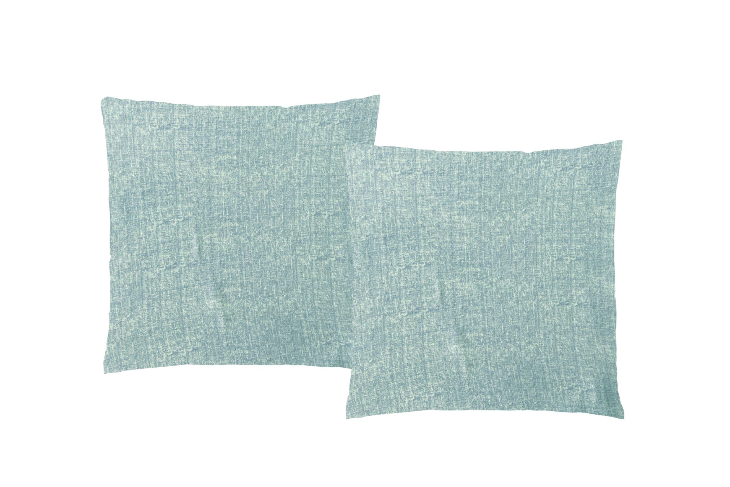 Leonado Vicenti Kissenbezug 40x40 oder 40x80, (2 Stück), Hochwertige Mikrofaser mit Paspel, Meliert