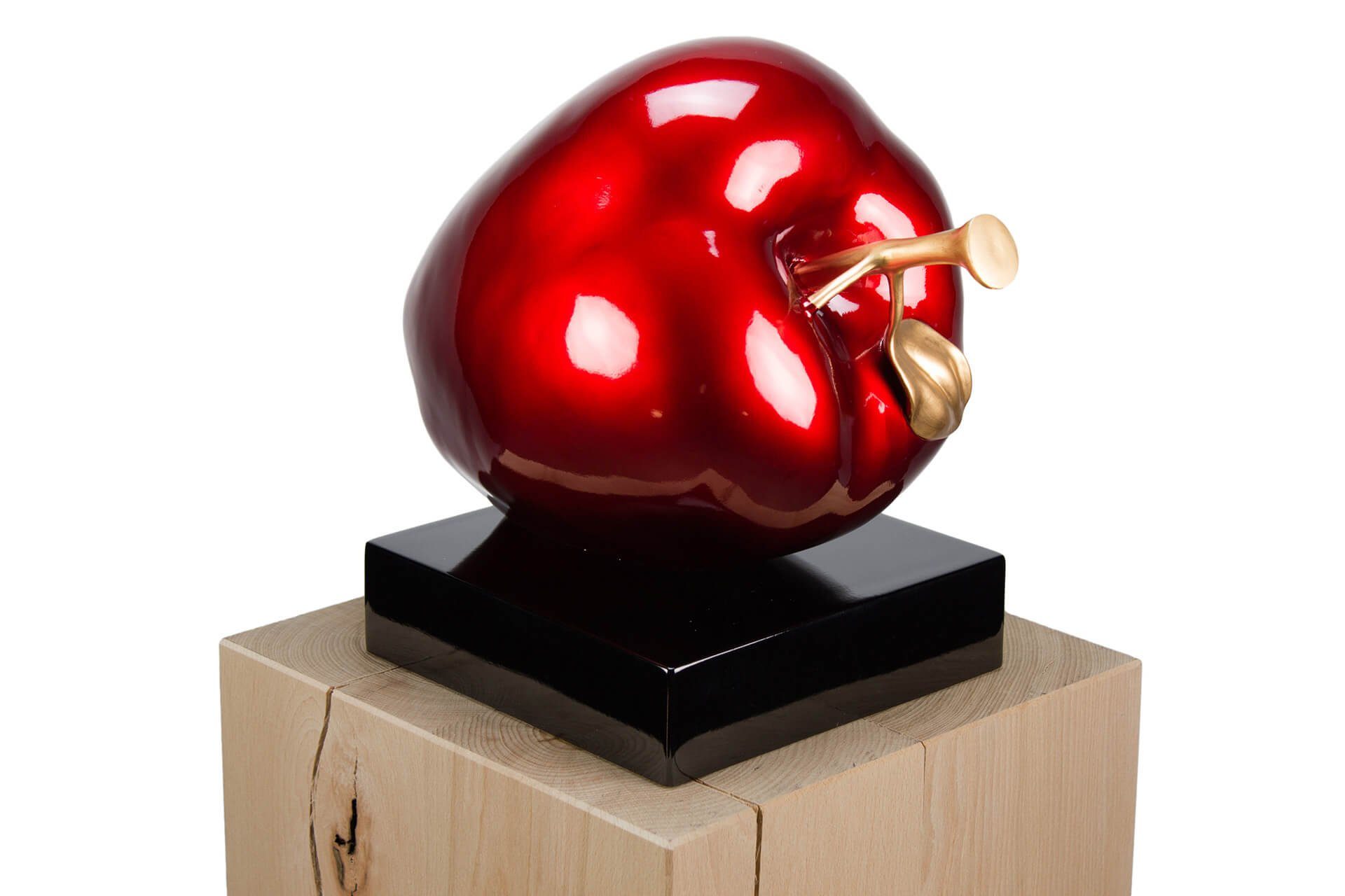 KUNSTLOFT Dekofigur Verführerische Versuchung 32x31x23.5 cm, handgefertigte Figur aus Kunststein