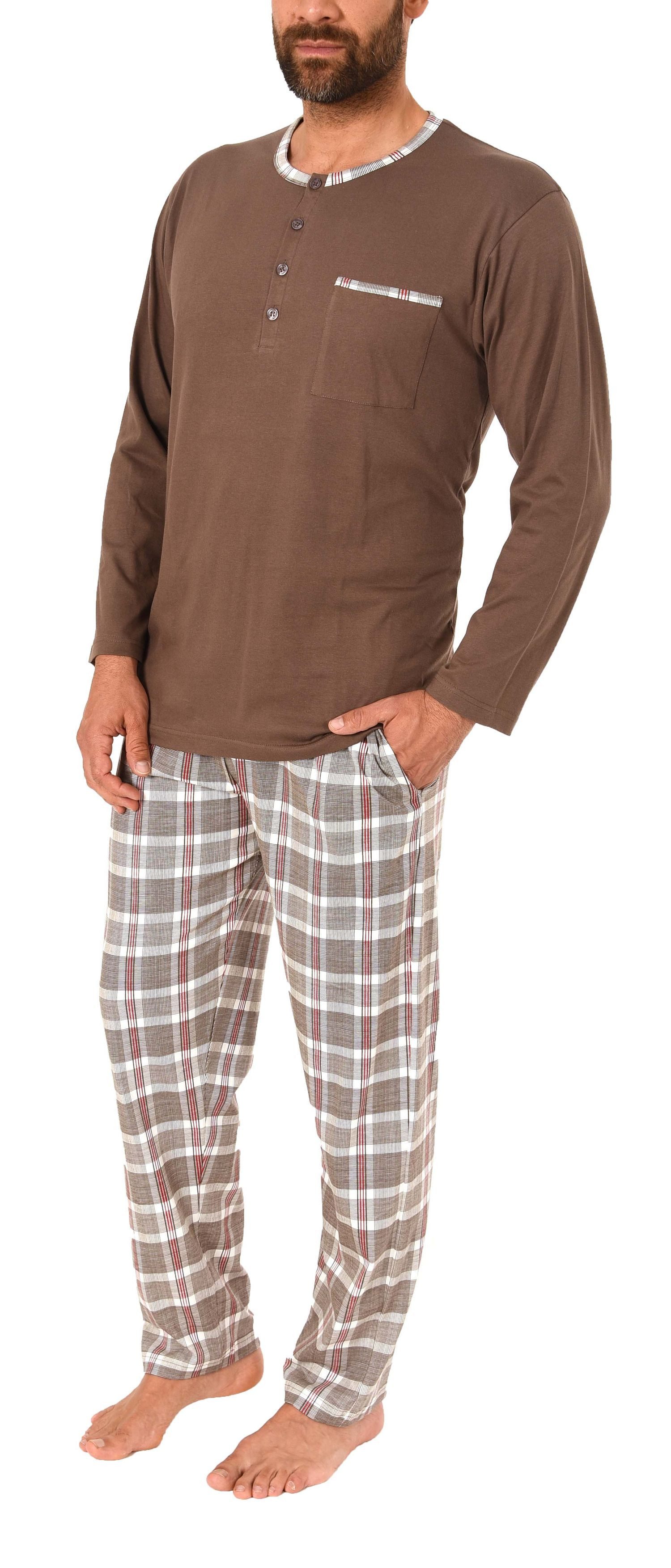 Normann Pyjama Herren Schlafanzug Pyjama mit günstig online kaufen