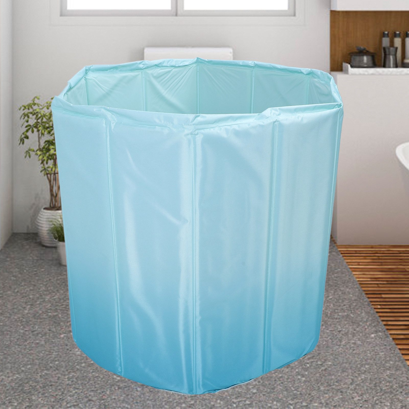 GARRYFIZH Badewanne Eisbadewanne faltbar 80 cm – Mobile Kältebad Tonne mit Isolierung, Für Sport, Regeneration und Wellness zu Hause geeignet