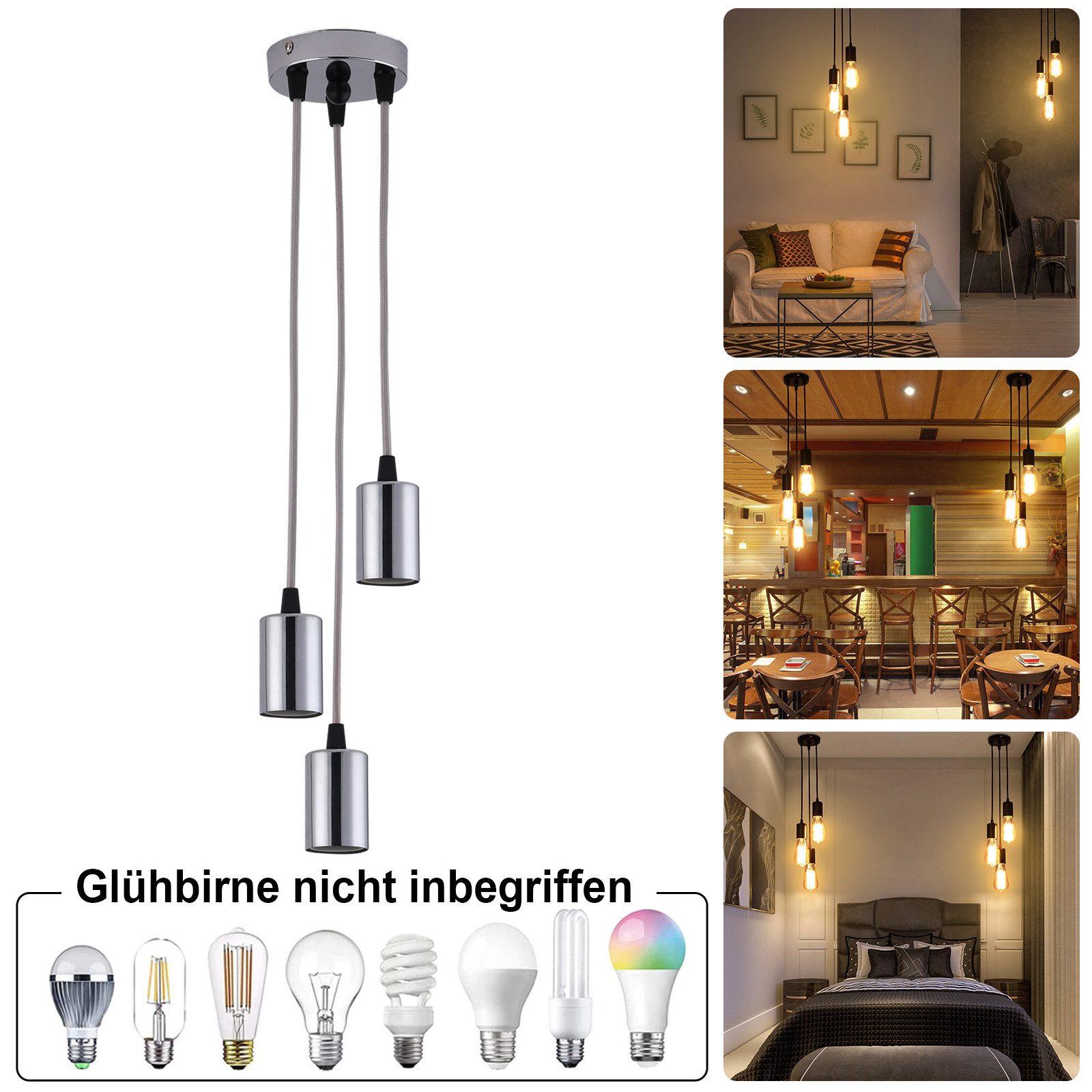 MUPOO LED Außen-Deckenleuchte Hängelampe LED Pendelleuchte günstig online kaufen
