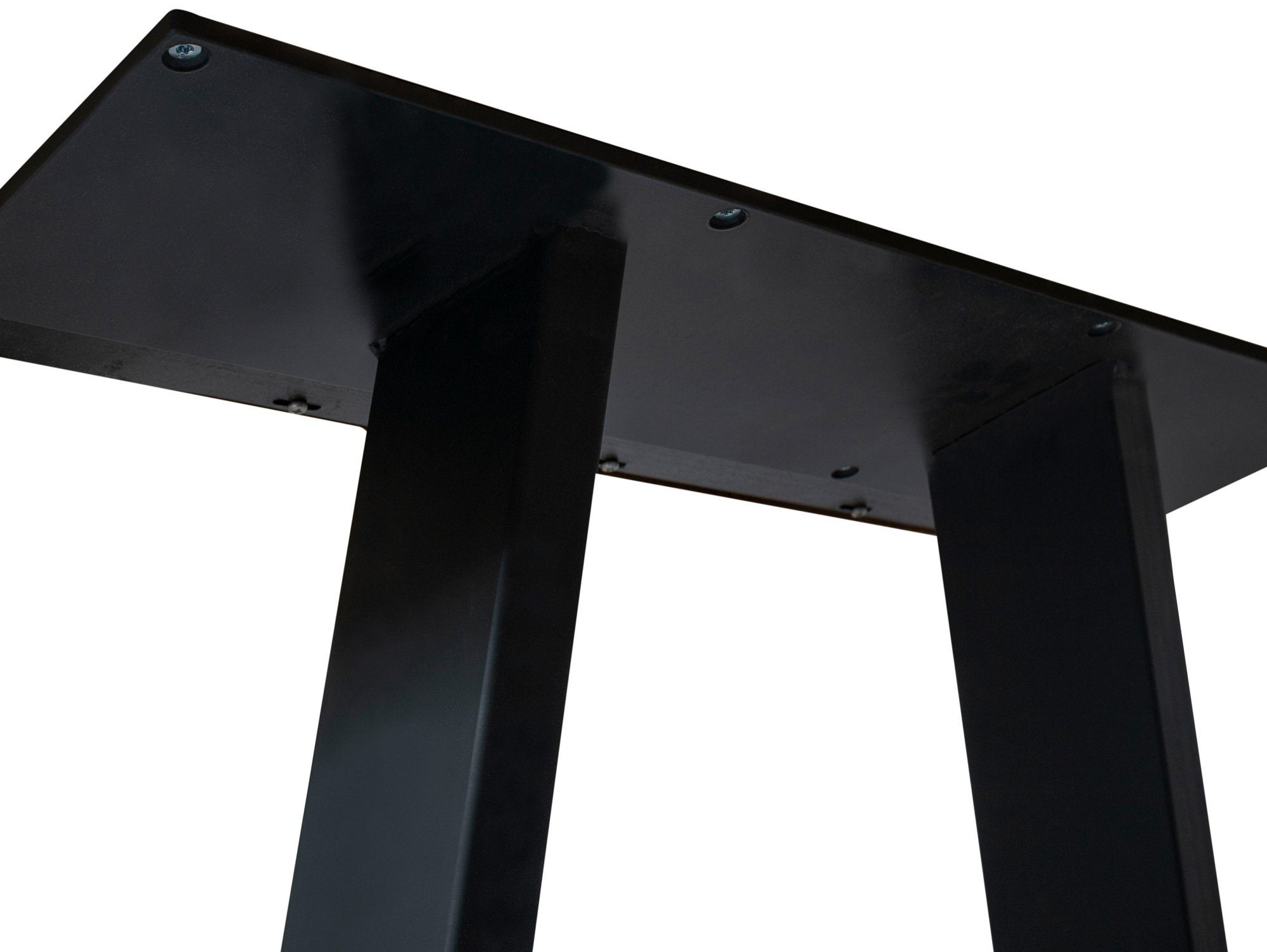 Moebel-Eins Tischgestell, 1 MÜNCHEN Esstische, Gestelle schwarz Material / Kufen Paar Stahl, für