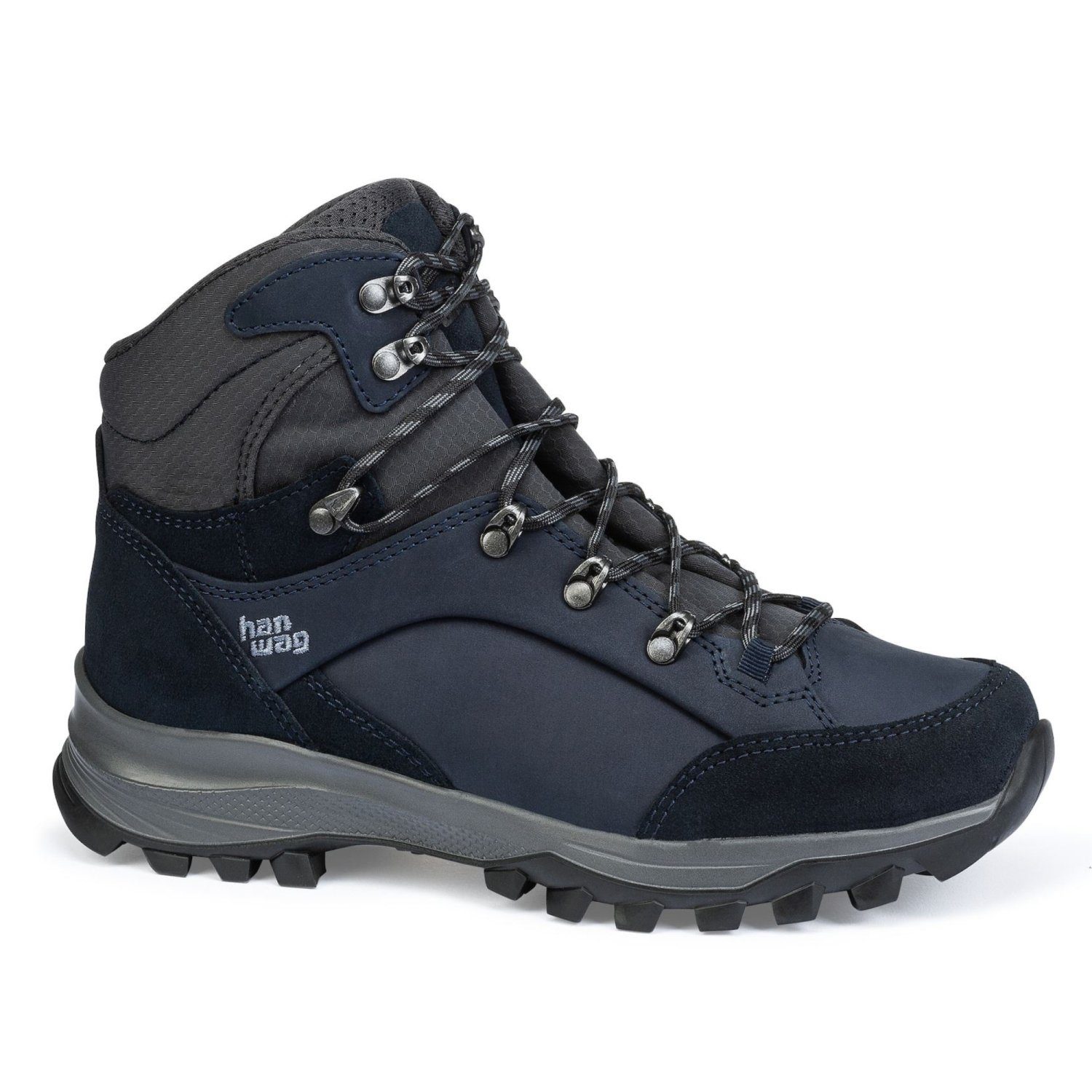 Hanwag Banks Lady LL Damen Wanderschuh Navy/Asphalt Trekkingschuh günstig online kaufen
