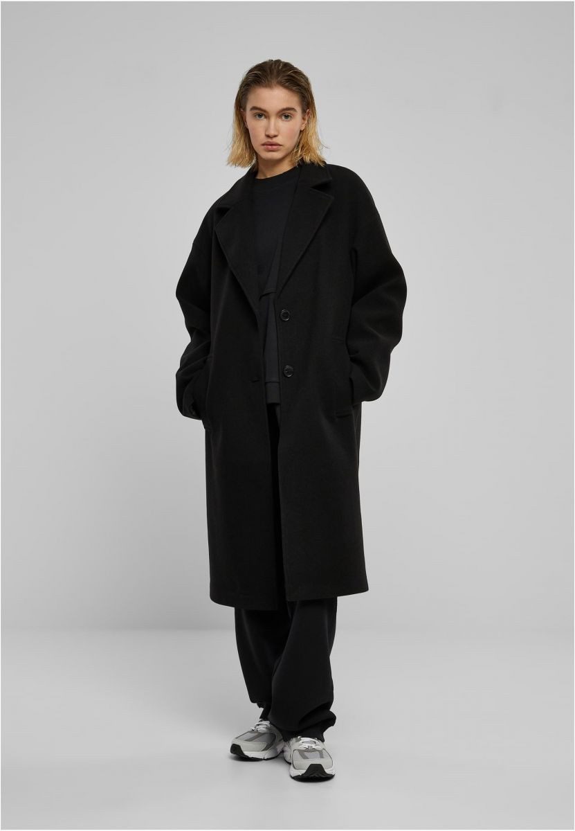 URBAN CLASSICS Outdoorjacke Ladies Oversized Long Coat Damenmantel