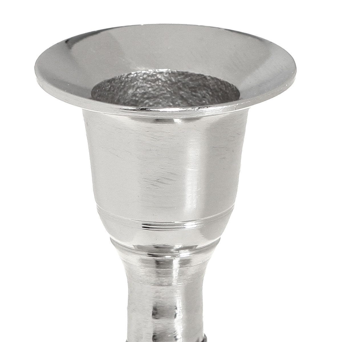 Viana Kerzenhalter Silberner Metall Kerzenhalter 9,5cm 2er Set Deko günstig online kaufen