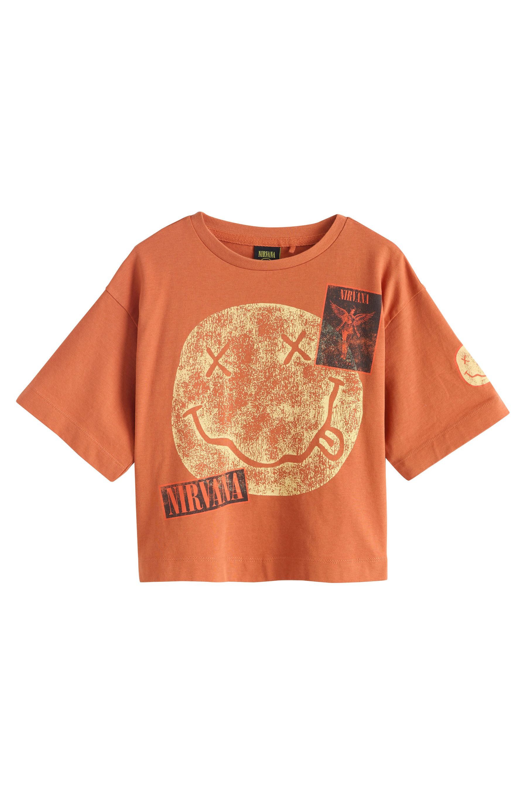 Next T-Shirt Oversized Fit T-Shirt mit Grafik, Nirvana (1-tlg)