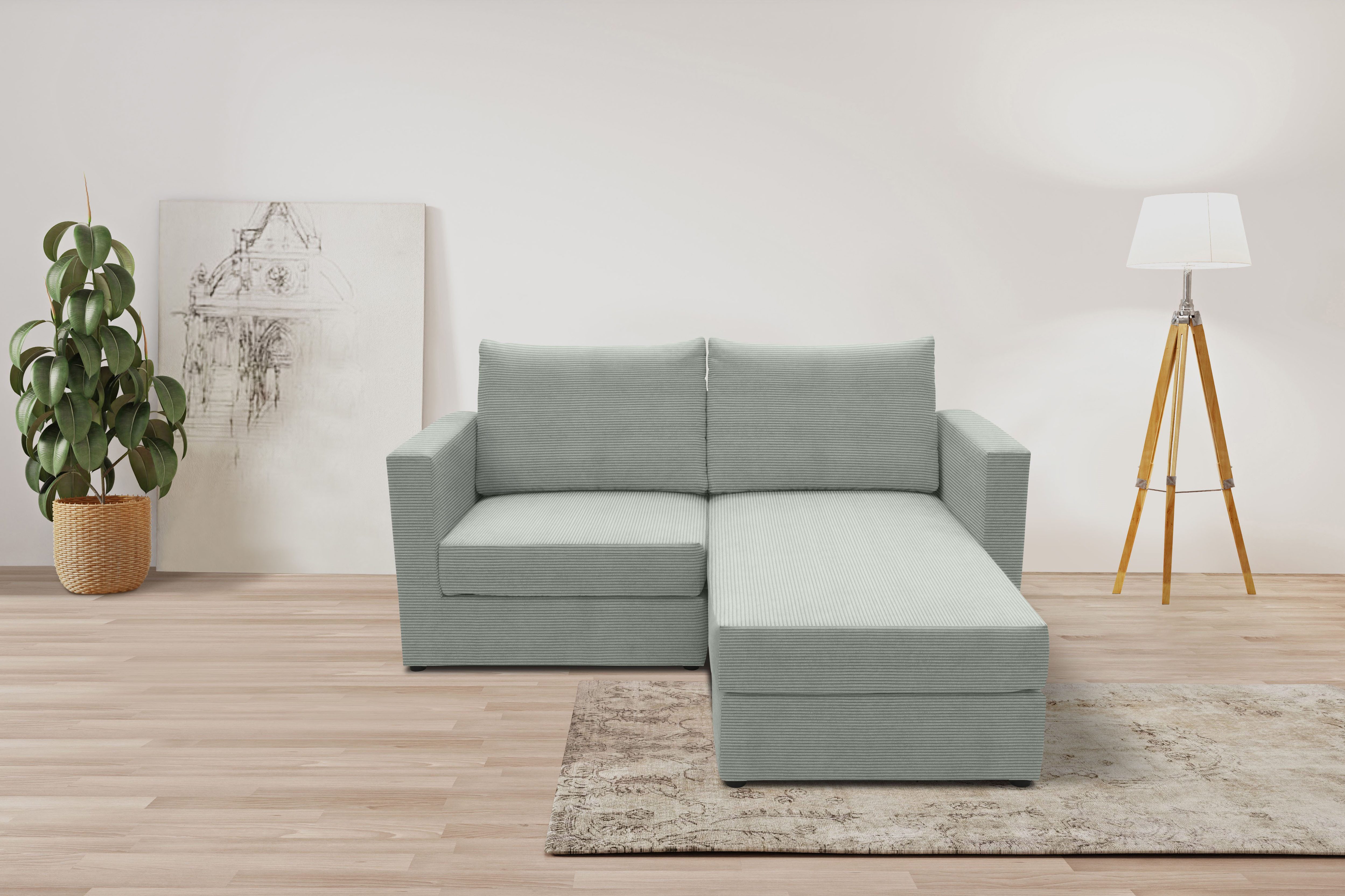 2-Sitzer 800015, als Sitzmöbel oder Schlafgelegenheit nutzbar, Schlafsofa