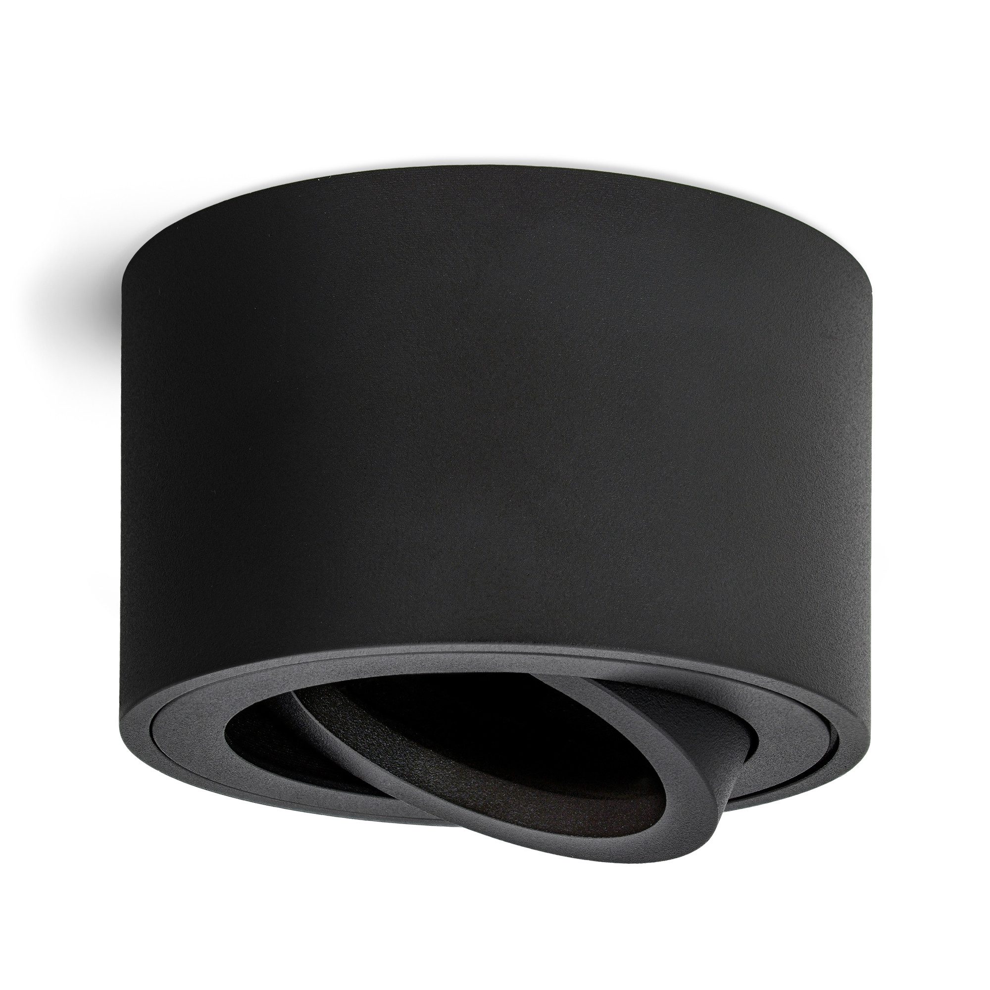 LED Aufbauspot Quad Schwarz schwenkbar 230V - LEDHAGEN: Leuchten und Leuchtmittel