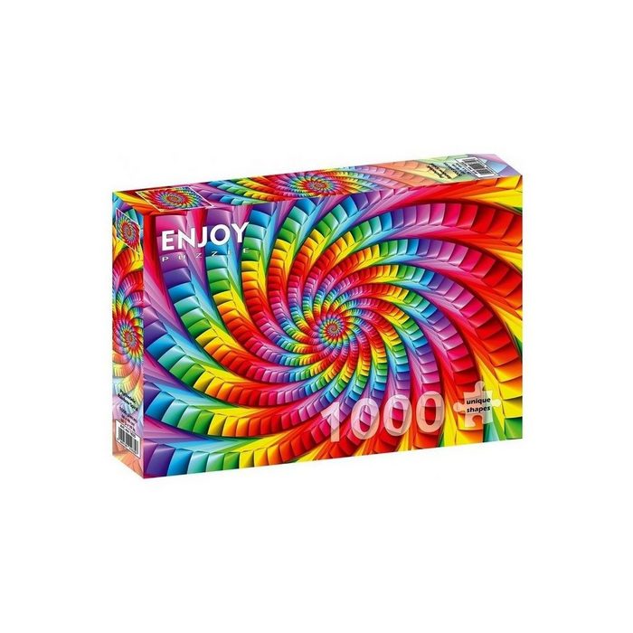 ENJOY Puzzle Puzzle ENJOY-1635 - Psychedelic Rainbow Spiral Puzzle 1000 Teile Puzzleteile